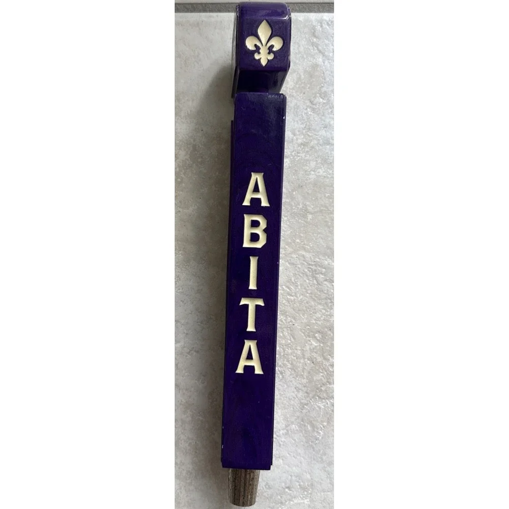 Abita Beer Tap Handle Knob Topper Bar Keg Brewing Purple Haze Raspberry Lager